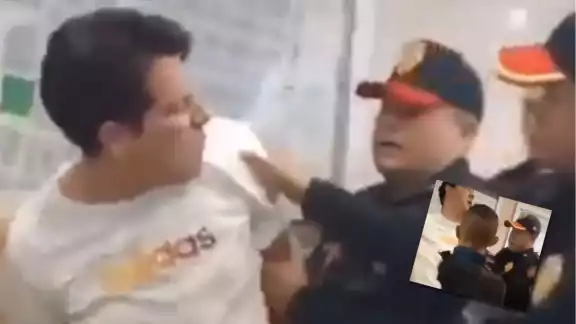 Un hombre fue golpeado por policías en el Metro Un hombre fue golpeado por policías en el Metro
