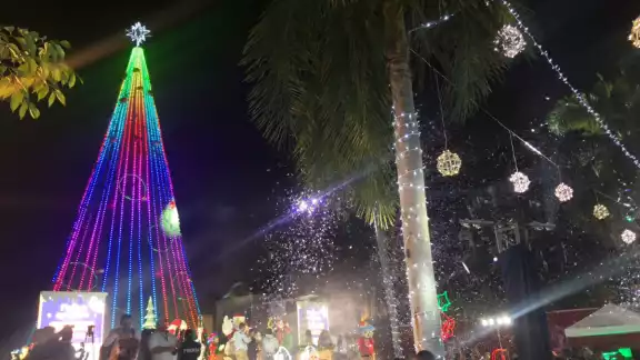 Cientos de personas se dieron cita en el encendido del árbol Cientos de personas se dieron cita en el encendido del árbol