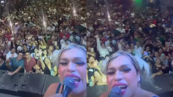 Wendy Guevara se presentó después del Grito de Independencia en Felipe Carrillo Puerto