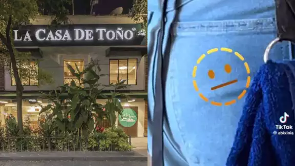 Los meseros laboran con las bolsas de los pantalones cosidas Los meseros laboran con las bolsas de los pantalones cosidas