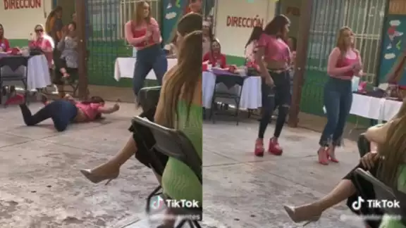 Mamás se hacen virales por bailar reggaetón durante festival escolar del 10 de mayo Mamás se hacen virales por bailar reggaetón durante festival escolar del 10 de mayo