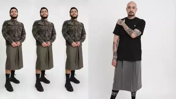 Baron crea faldas para hombres con diferentes estilos y cuerpos Baron crea faldas para hombres con diferentes estilos y cuerpos
