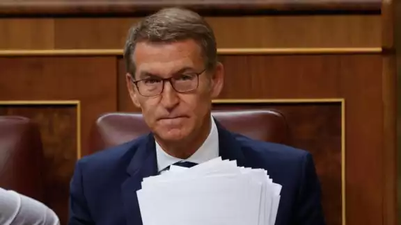 Alberto Núñez Feijó, presidente del Partido Popular (PP) de España