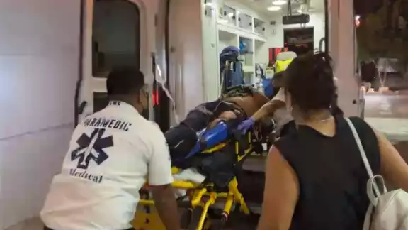 El hombre fue llevado al Hospital Jesús Kumate Rodríguez de Cancún El hombre fue llevado al Hospital Jesús Kumate Rodríguez de Cancún