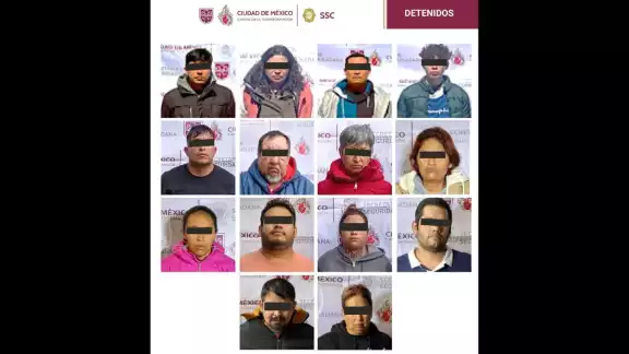 El titular de la SSC, Pablo Vázquez Camacho, informó que también se aseguraron más de mil 500 dosis de distintas drogas