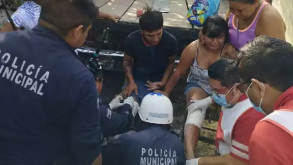 Entre los lesionados hay un niño de 5 años