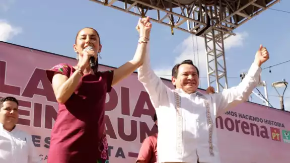 La precandidata concluyó el primero de dos eventos programados en Yucatán