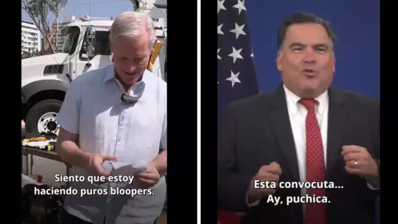 Ningún funcionario se salvó de aparecer en el video con bloppers Ningún funcionario se salvó de aparecer en el video con bloppers