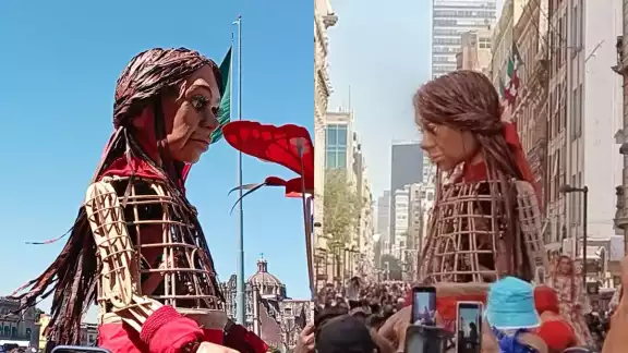 Amal, la marioneta de una niña de Siria, continuará su recorrido en México Amal, la marioneta de una niña de Siria, continuará su recorrido en México