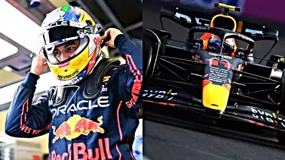 Sergio "Checo" Pérez arrancará segundo en el Gran Premio de Azerbaiyán, saldrá por detrás de Leclerc. Foto: Twitter @SChecoPerez Sergio "Checo" Pérez arrancará segundo en el Gran Premio de Azerbaiyán, saldrá por detrás de Leclerc. Foto: Twitter @SChecoPerez