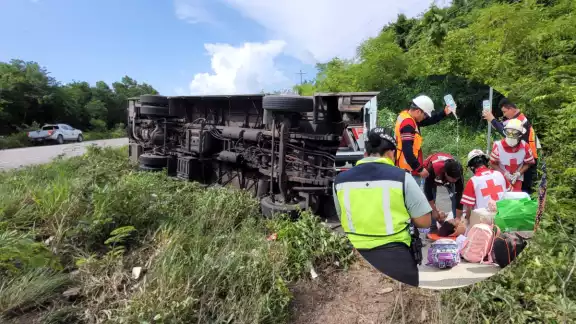El autobús venía de Veracruz con destino a Playa del Carmen