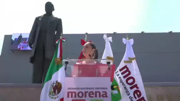 Este domingo se registró como candidata de Morena, Verde Ecologista y PT a la presidencia de México Este domingo se registró como candidata de Morena, Verde Ecologista y PT a la presidencia de México