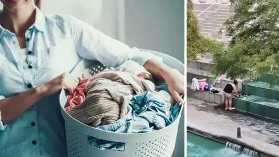 La mujer aseguró que no es la primera vez que lava su ropa en ese lugar La mujer aseguró que no es la primera vez que lava su ropa en ese lugar