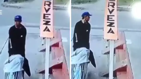 El hombre fue capturado gracias a las cámaras de vigilancia