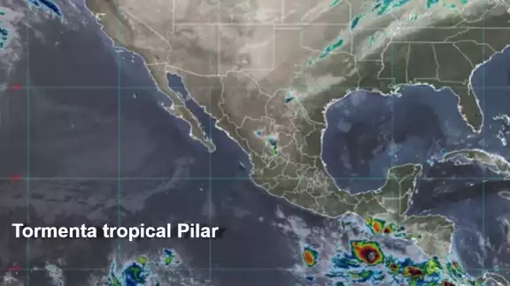 Tormenta tropical Pilar se forma al sur de frontera entre México y Guatemala Tormenta tropical Pilar se forma al sur de frontera entre México y Guatemala
