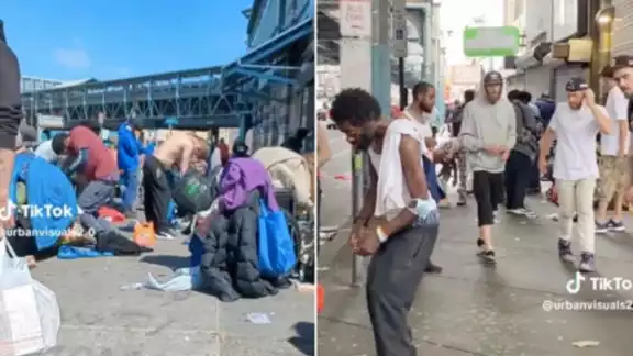 La "calle de zombies" en Estados Unidos problema que conmociona al mundo La "calle de zombies" en Estados Unidos problema que conmociona al mundo