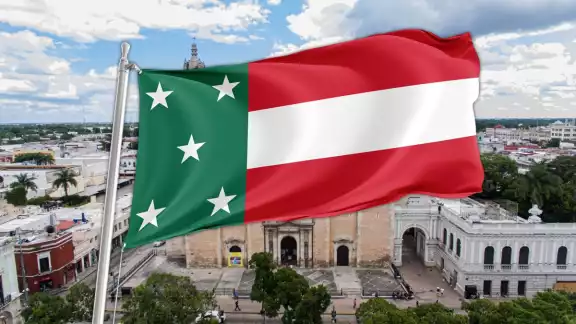 Yucatán tiene su propia bandera debido a su independencia Yucatán tiene su propia bandera debido a su independencia
