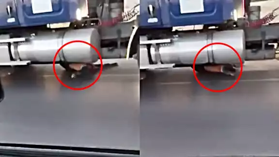 El cuerpo del hombre fue arrastrado por varios metros en la México-Puebla