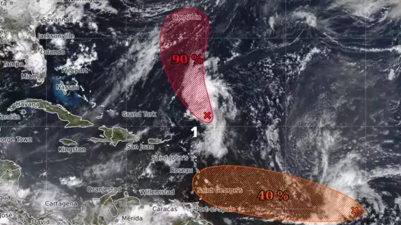 Dos zonas de Baja Presión en el Atlántico podrían originar ciclones tropicales en siete días Dos zonas de Baja Presión en el Atlántico podrían originar ciclones tropicales en siete días