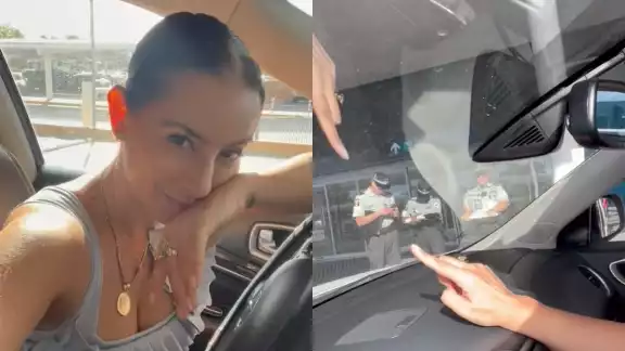 Claudia Lizaldi expuso que tardó casi media hora para que le dieran su multa