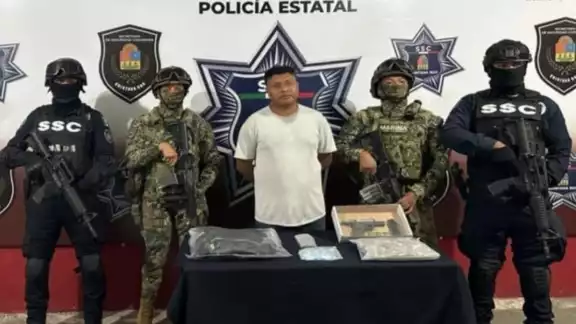 El hombre fue interceptado en la avenida Bonampak