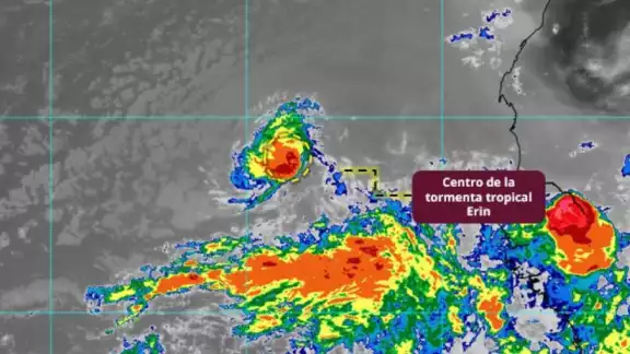 La Tormenta Tropical Erin se encuentra lejos de México La Tormenta Tropical Erin se encuentra lejos de México