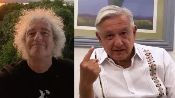 ¿Por qué Brian May estaba viendo a AMLO? ¿Por qué Brian May estaba viendo a AMLO?