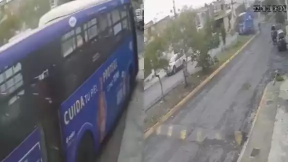 En el choque solamente se registraron daños materiales