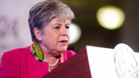 La canciller Alicia Bárcena expuso este jueves los reclamos en la demanda contra Ecuador ante la Corte Internacional de Justicia: La canciller Alicia Bárcena expuso este jueves los reclamos en la demanda contra Ecuador ante la Corte Internacional de Justicia: