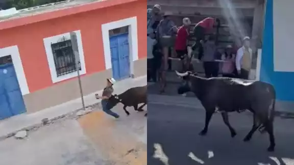 Un bovino lastima a un joven de 15 años durante la pamplonada; termina en el hospital Un bovino lastima a un joven de 15 años durante la pamplonada; termina en el hospital