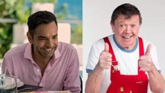 Hace unos años se viralizó un video donde aparece Eugenio Derbez como edecán de Chabelo, quien le propinó una cacheteda cuando el comediante se disponía a sacar boletos de la catafixia