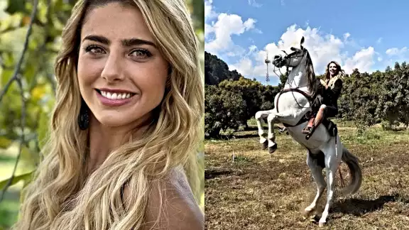 Aunque fue una caída muy aparatosa, milagrosamente, no sufrió ninguna lesión. Foto: Instagram Aunque fue una caída muy aparatosa, milagrosamente, no sufrió ninguna lesión. Foto: Instagram