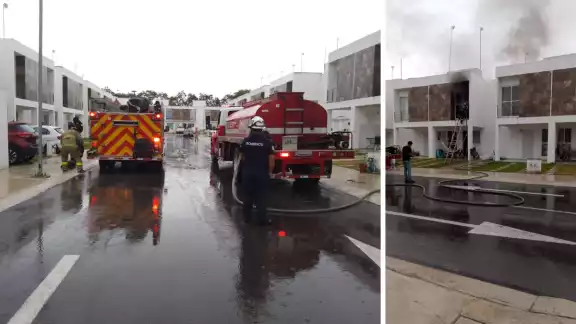 No se registraron más que perdidas materiales en el incendio No se registraron más que perdidas materiales en el incendio
