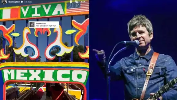 El exintegrante de Oasis no perdió la oportunidad de visitar las trajineras de Xochimilco. Foto: Especial