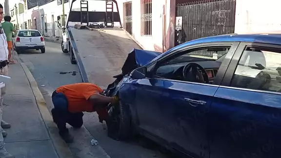 Por fortuna no hubo personas lesionadas durante el percance