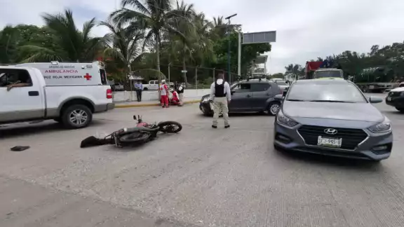 Más tarde la moto fue arrastrada por otro vehículo