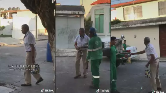 El gesto del hombre se volvió viral en redes sociales