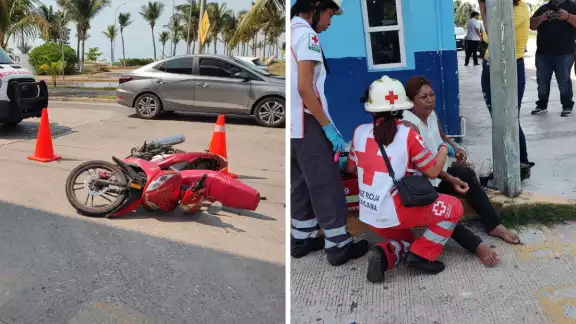 Las mujeres fueron atendidas por paramédicos de la Cruz Roja