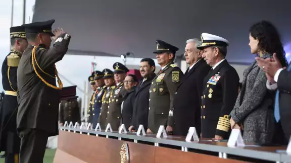 El presidente López Obrador encabezó la clausura de los festejos del Bicentenario del Colegio Militar El presidente López Obrador encabezó la clausura de los festejos del Bicentenario del Colegio Militar