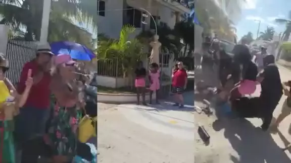 Los extranjeros insultaron y golpearon a vecinos de Chelem tras manifestarse en su contra Los extranjeros insultaron y golpearon a vecinos de Chelem tras manifestarse en su contra