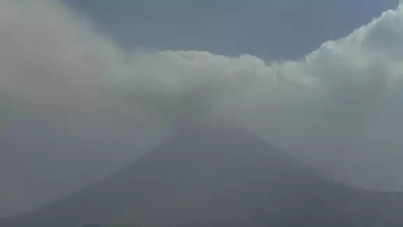 Así luce el volcán Popocatépetl este 28 de febrero Así luce el volcán Popocatépetl este 28 de febrero