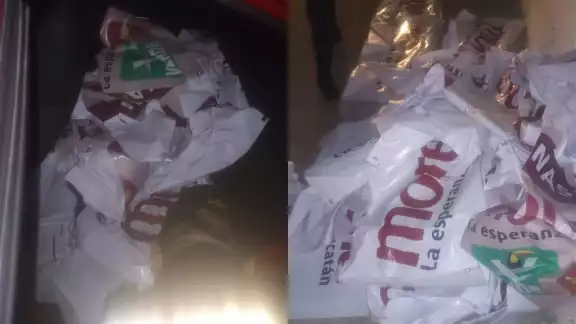 Robar propaganda política también es un delito Robar propaganda política también es un delito