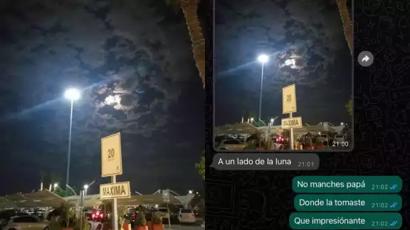 La imagen del avistamiento OVNI se viralizó La imagen del avistamiento OVNI se viralizó