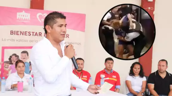 La esposa del Alcalde se agarró a empujones y jalones con la Policía Turística