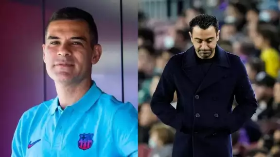 Rafa Márquez, hoy en día es el entrenador del Barça Atlètic, filial juvenil del club principal, podría llegar a dirigir formalmente al Barcelona, ya que el club se encuentra en una evidente crisis de resultados
Rafa Márquez, hoy en día es el entrenador del Barça Atlètic, filial juvenil del club principal, podría llegar a dirigir formalmente al Barcelona, ya que el club se encuentra en una evidente crisis de resultados