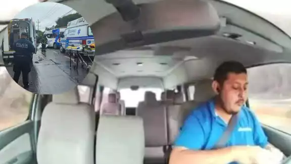 El mexicano estaba estacionado almorzando cuando ocurrió el aparatoso choque El mexicano estaba estacionado almorzando cuando ocurrió el aparatoso choque
