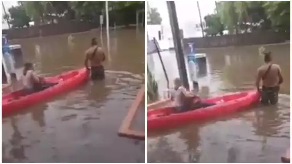 El huracán Pamela causó severas inundaciones en Sinaloa que dejaron a personas atrapadas en casas y locales