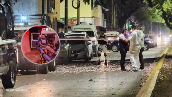 Pese a los 13 disparos que se efectuaron, sólo resultó herido por las esquirlas de una silla Pese a los 13 disparos que se efectuaron, sólo resultó herido por las esquirlas de una silla