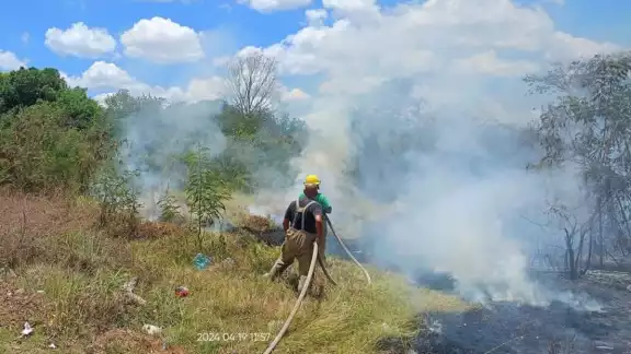 Por fortuna, el incendio no puso en riesgo a las viviendas más cercanas