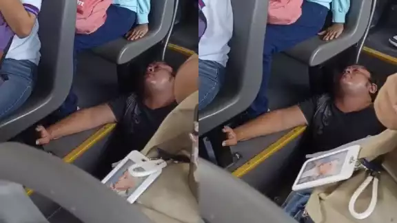 El hombre se desmayó y fue auxiliado cuando el camión llegó por la Cruz Roja El hombre se desmayó y fue auxiliado cuando el camión llegó por la Cruz Roja